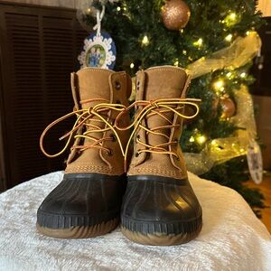 Sorel Men's Brown and Black Rain & Snow Boots